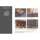 Armário Aéreo 2 Portas Basculantes 80cm Luiza Yescasa Freijó/