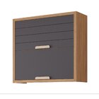 Armário Aéreo 2 Portas Basculantes 80cm Luiza Yescasa Freijó/