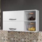 Armário Aéreo 2 Portas Basculantes E Nichos Vega Arte Móveis