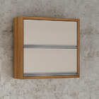 Armário Aéreo 2 Portas Basculantes - Jade-carvalho/off White