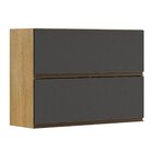 Armário Aéreo 2 Portas Basculantes Turquesa Valdemóveis Cinam