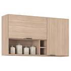 Armário Aéreo 2 Portas Com Nicho E Porta Vinhos Firenze Avena