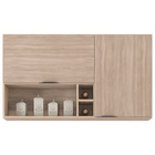 Armário Aéreo 2 Portas Com Nicho E Porta Vinhos Firenze Avena