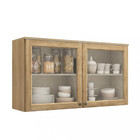 Armário Aéreo 2 Portas Com Vidro 120cm Finesse Thb