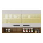 Armário Aéreo 2 Portas Com Vidro 1 Nicho Reflecta New Jazz It