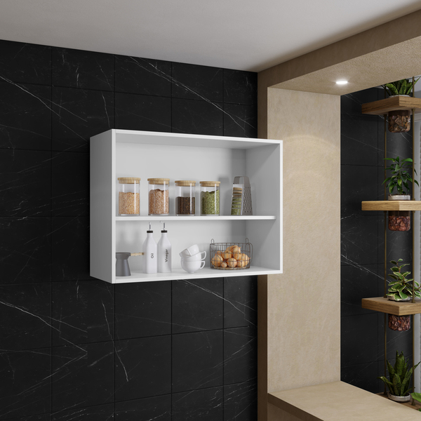 Armario Aereo 2 Portas Cozinha Viena Salleto Branco