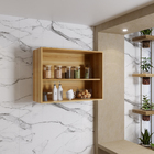 Armario Aereo 2 Portas Cozinha Viena Salleto Carvalho