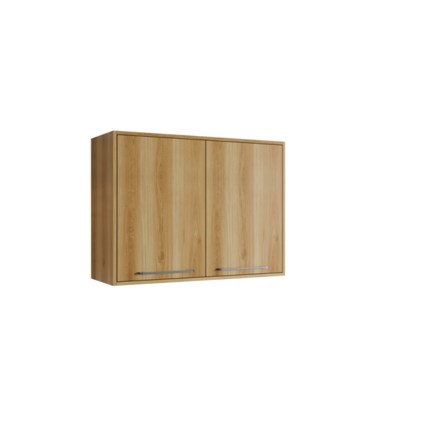 Armario Aereo 2 Portas Cozinha Viena Salleto Carvalho