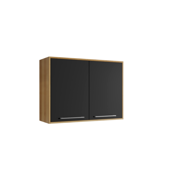 Armario Aereo 2 Portas Cozinha Viena Salleto Carvalho-grafite