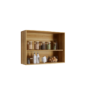 Armario Aereo 2 Portas Cozinha Viena Salleto Carvalho-grafite