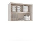 Armário Aéreo 2 Portas Creme Koya Creme