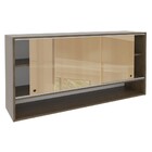 Armário Aéreo 2 Portas de Correr de Vidro e 1 Nicho Madesa Gl