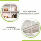 Armário Aéreo 2 Portas De Correr De Vidro Reflecta Bella Sall