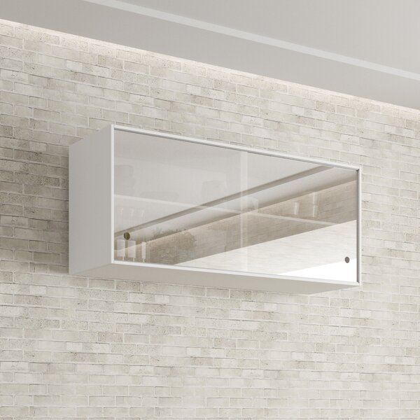 Armário Aéreo 2 Portas De Correr De Vidro Reflecta Bella Sall