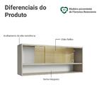 Armário Aéreo 2 Portas De Correr De Vidro Reflex E 1 Nicho Cr