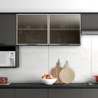 Armario Aereo 2 Portas De Vidro 120cm 12545 Etna Pln