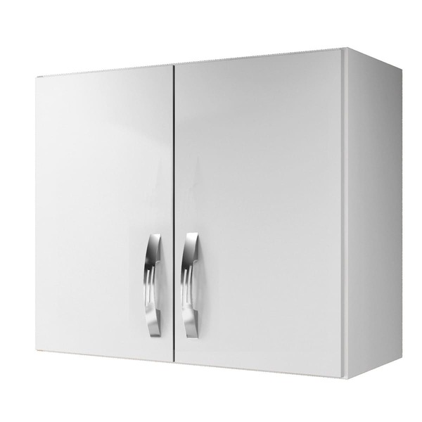 Armário Aéreo 2 Portas Delta Arte Móveis Branco