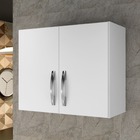 Armário Aéreo 2 Portas Delta Arte Móveis Branco