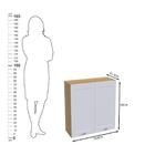 Armário Aéreo 2 Portas Ditália Denver 80 Rv/br Cd-681