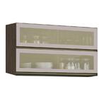 Armário Aéreo 2 Portas E Balcão 3 Portas Para Cuba Chocolate/