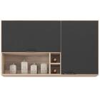 Armario Aereo 2 Portas E Nichos 120cm 94221 Demobile