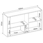 Armario Aereo 2 Portas E Nichos 120cm 94221 Demobile