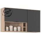 Armario Aereo 2 Portas E Nichos 120cm 94221 Demobile