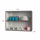 Armário Aéreo 2 Portas Factual Amendoa - Fdecor