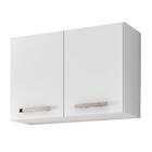 Armário Aéreo 2 Portas Florença 80cm Lumil Móveis Branco