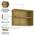 Armário Aéreo 2 Portas Freijó Supremo Ametista Kits Paraná