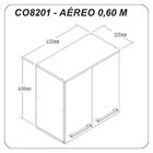 Armário Aéreo 2 Portas Gaia   Naturalle