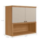 Armario Aereo 2 Portas Istambul Jequitiba Off White