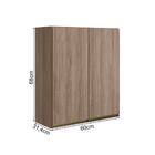 Armario Aereo 2 Portas Mdf 60 Cm Kali 12205 Nicioli