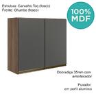 Armario Aereo 2 Portas Mdf 80 Cm Kali 12211 Bianco Toq Bianco