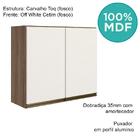 Armario Aereo 2 Portas Mdf 80 Cm Kali 12211 Bianco Toq Bianco