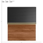 Armário Aéreo 2 Portas Mdf Basculante 60cm Proença Nogueira/c