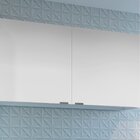 Armário Aéreo 2 Portas Quadria Metalli Branco Ártico