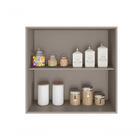 Armário Aéreo 2 Portas Unna 0,80m Fumê - Poliman