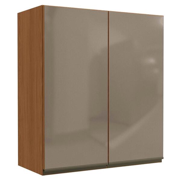 Armario Aereo 2p Vidro 80 Cm Mdp Maxxi G765 Kappesberg