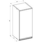 Armário Aéreo 30cm 1 Porta 100% Mdf Kali Premium 3045 Branco