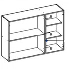 Armário Aéreo 3 Portas 1,20cm Classic Luciane