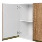 Armario Aereo 3 Portas 120 Cm Em Mdf Kali Premium 12197x10 Ni