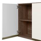 Armario Aereo 3 Portas 120 Cm Em Mdf Kali Premium 12197x10 Ni