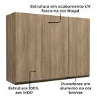 Armario Aereo 3 Portas 120 Cm Mdp Maxxi G766 Kappesberg