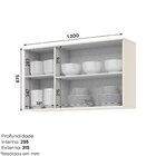 Armário Aéreo 3 Portas 120cm 100% Mdf Aurora Off White