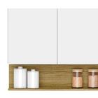 Armario Aereo 3 Portas 120cm 2959 Gris Freijo Ktp