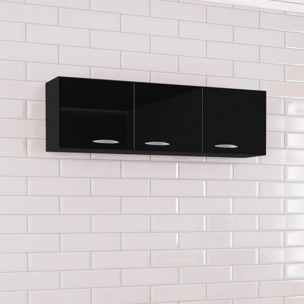 Armário Aéreo 3 Portas 120cm A843 Cristal Poquema