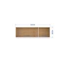 Armário Aéreo 3 Portas 120cm Branco - Fdecor