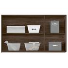 Armario Aereo 3 Portas 120cm Em Mdf Kali Premium Amendoa / Ch