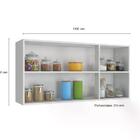 Armario Aereo 3 Portas 120cm Evidence 12521 Pln